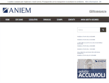Tablet Screenshot of aniem.it
